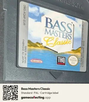 Bass Masters Classic Game Boy Color, PAL cartridge label