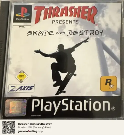 Thrasher: Skate and Destroy PlayStation, Germany box front