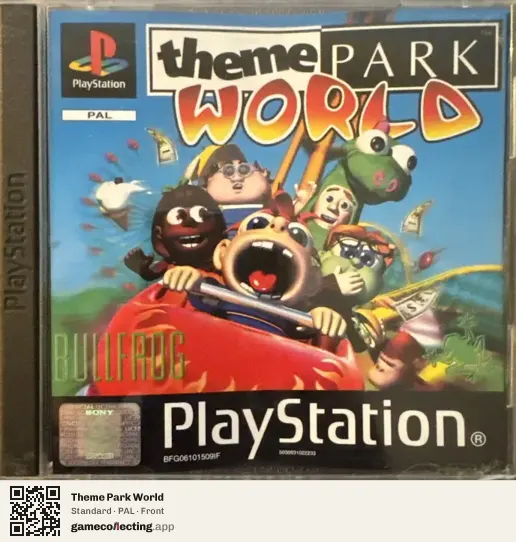 Theme Park World PlayStation, PAL box front