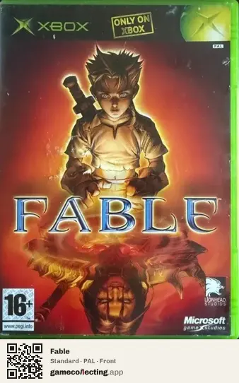 Fable Xbox, PAL box front