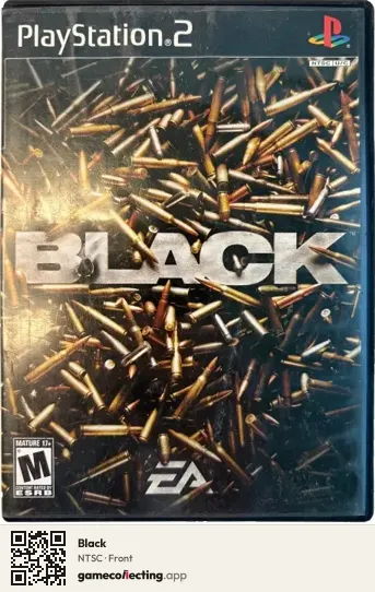 Black PlayStation 2, NTSC box front