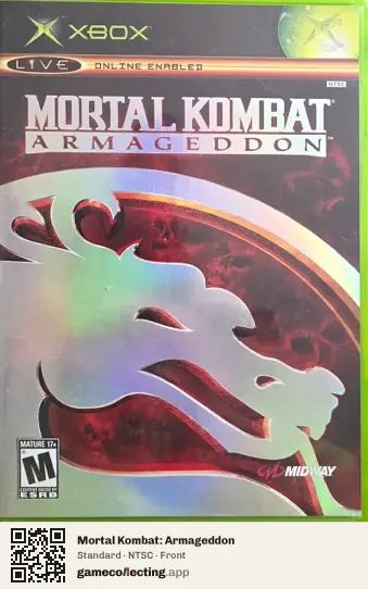 Mortal Kombat: Armageddon Xbox, NTSC box front