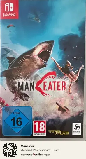 Maneater Nintendo Switch, Germany box front