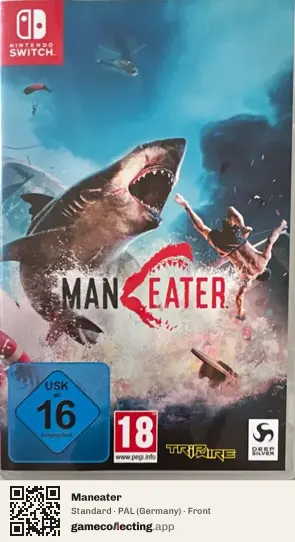 Maneater Nintendo Switch, Germany box front