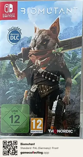 Biomutant Nintendo Switch, Germany box front