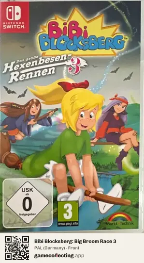 Bibi Blocksberg: Big Broom Race 3 Nintendo Switch, Germany box front