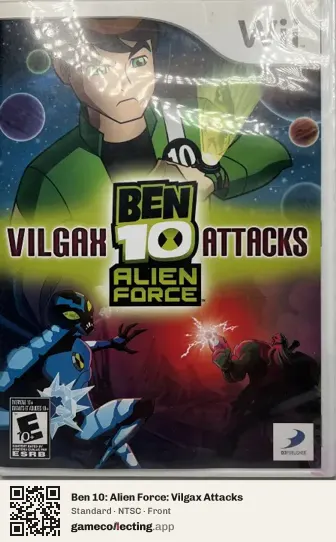Ben 10: Alien Force: Vilgax Attacks Nintendo Wii, NTSC box front