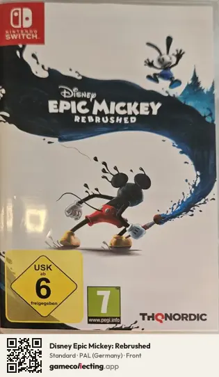 Disney Epic Mickey: Rebrushed Nintendo Switch, Germany box front