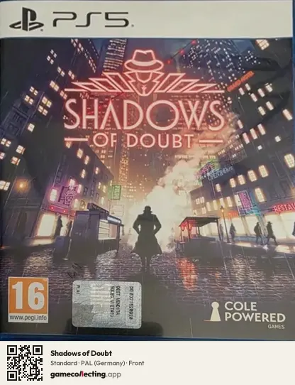 Shadows of Doubt PlayStation 5, Germany box front