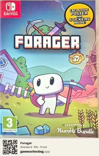 Forager Nintendo Switch, PAL box front