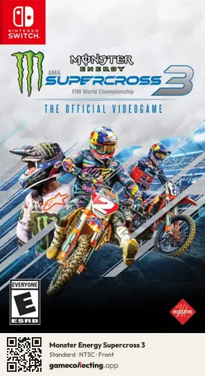 Monster Energy Supercross 3 Nintendo Switch, NTSC box front