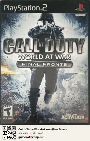 Call of Duty: World at War: Final Fronts PlayStation 2, NTSC box front