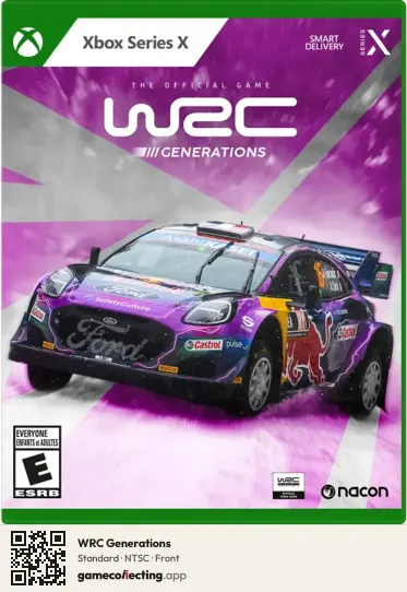 WRC Generations Xbox Series X, NTSC box front