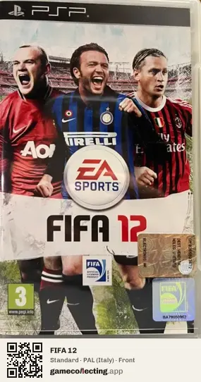 FIFA 12 PlayStation Portable, Italy box front