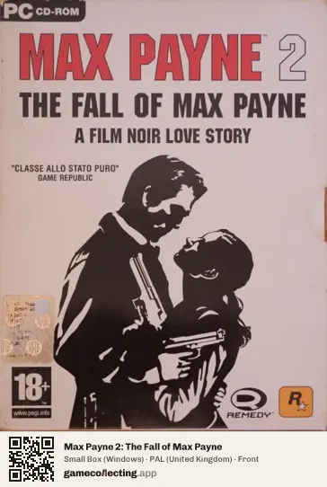Max Payne 2: The Fall of Max Payne Computer, United Kingdom box front