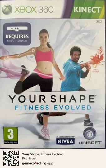 Your Shape: Fitness Evolved Xbox 360, PAL box front