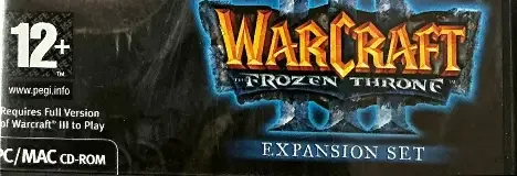 Warcraft III: The Frozen Throne, the PEGI square on its front