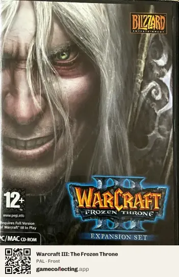 Warcraft III: The Frozen Throne Computer, PAL box front