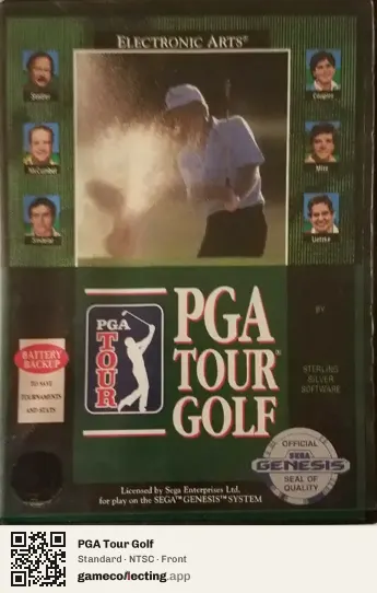 PGA Tour Golf Sega Mega Drive / Genesis, NTSC box front