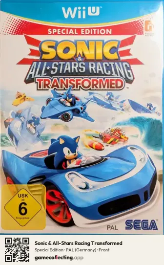 Sonic & All-Stars Racing Transformed Nintendo Wii U, Germany box front