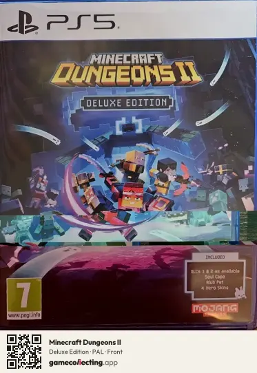 Minecraft Dungeons II PlayStation 5, PAL box front