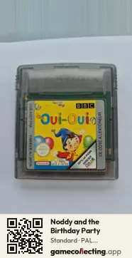 Noddy and the Birthday Party Game Boy Color, PAL cartridge label