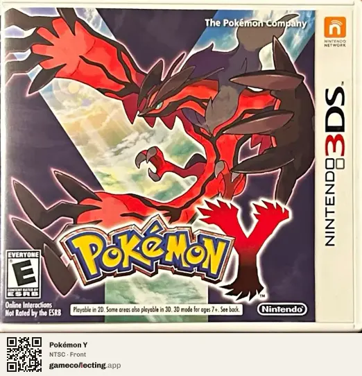 Pokémon Y Nintendo 3DS, NTSC box front
