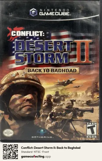 Conflict: Desert Storm II: Back to Baghdad Nintendo GameCube, NTSC box front