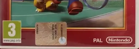 New Play Control! Mario Power Tennis, the PEGI square on its front