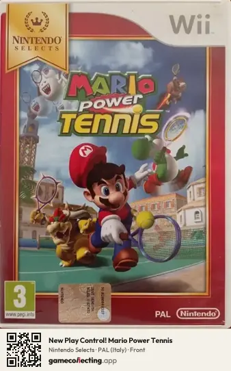 New Play Control! Mario Power Tennis Nintendo Wii, Italy box front