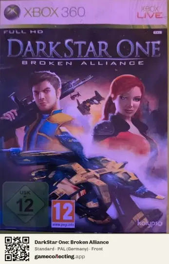 DarkStar One: Broken Alliance Xbox 360, Germany box front