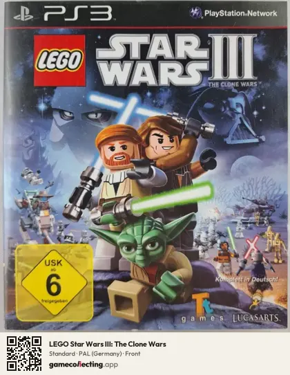 LEGO Star Wars III: The Clone Wars PlayStation 3, Germany box front