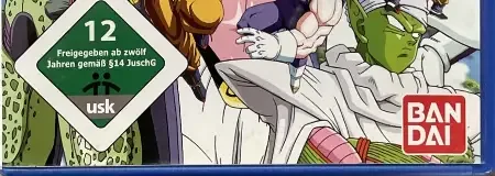 Dragon Ball Z: Infinite World, the USK square on its front