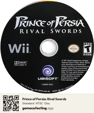 Prince of Persia: Rival Swords Nintendo Wii, NTSC disc