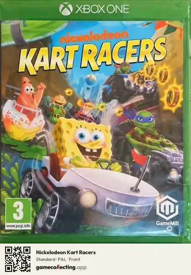 Nickelodeon Kart Racers Xbox One, PAL box front