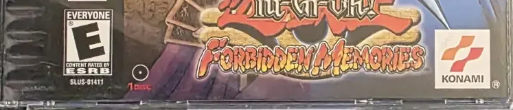 Yu-Gi-Oh! Forbidden Memories, the ESRB box on its front