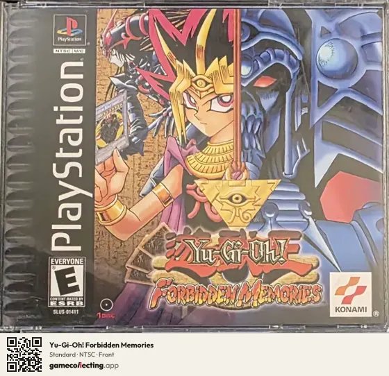 Yu-Gi-Oh! Forbidden Memories PlayStation, NTSC box front