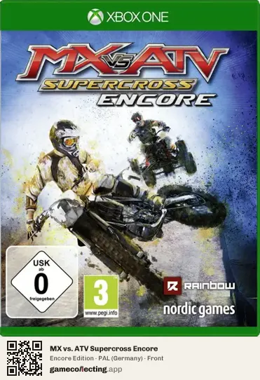 MX vs. ATV Supercross Encore Xbox One, Germany box front