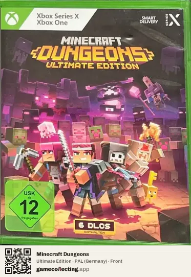 Minecraft Dungeons Xbox Series X, Germany box front