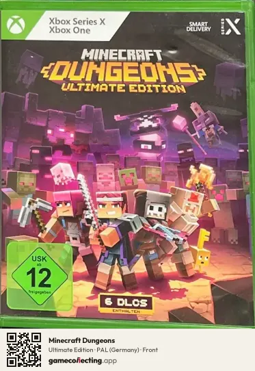 Minecraft Dungeons Xbox Series X, Germany box front