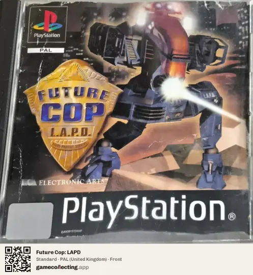 Future Cop: LAPD PlayStation, United Kingdom box front