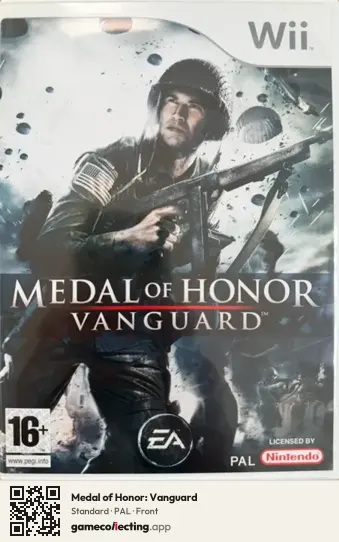 Medal of Honor: Vanguard Nintendo Wii, PAL box front