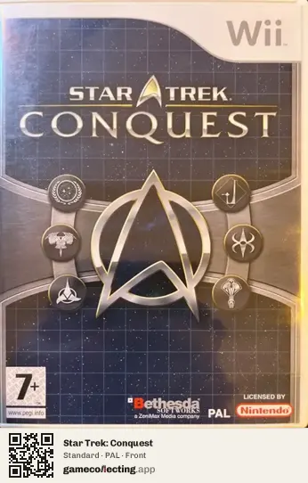 Star Trek: Conquest Nintendo Wii, PAL box front