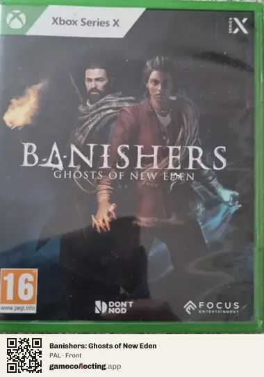 Banishers: Ghosts of New Eden Xbox Series X, PAL box front