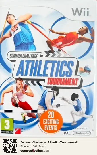 Summer Challenge: Athletics Tournament Nintendo Wii, PAL box front