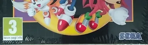 Sonic Origins Plus, the PEGI square on its front