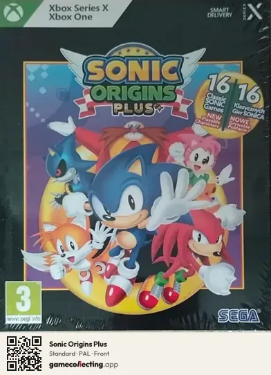 Sonic Origins Plus Xbox Series X, PAL box front