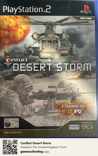 Conflict: Desert Storm PlayStation 2, United Kingdom box front