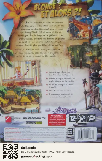 So Blonde Computer, France box back