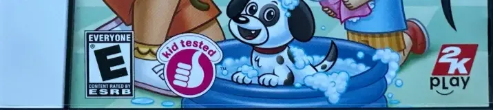 Dora & Kai-Lan's Pet Shelter, the ESRB box on its front